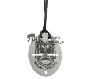 Nieśmiertelnik z orłem wojskowym  z 1931 roku z orłem wojsk lotniczych
