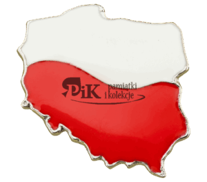 Przypinka w kształcie Polski