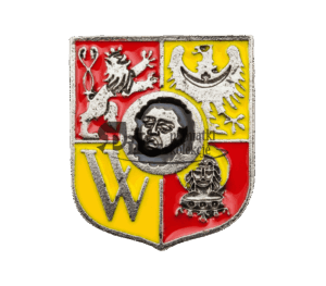 Przypinka z herbem Wrocławia  wzór z 1990