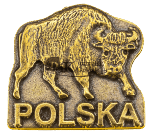 Przypinka polski żubr