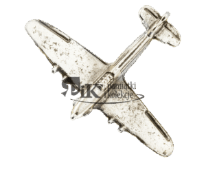 Przypinka z miniaturą samolot Hawker Hurricane