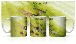 Kubek z bombowcem PZL-37 Łoś