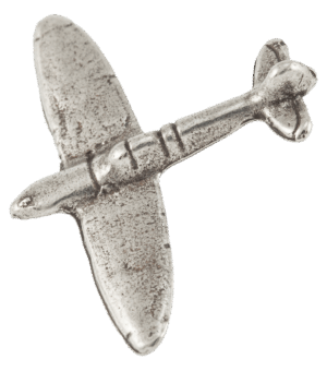 Przypinka z miniaturą samolot Supermarine Spitfire