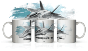 Kubek z samolotem F-22 Raptor