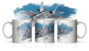 Kubek z samolotem F-35 Lightning