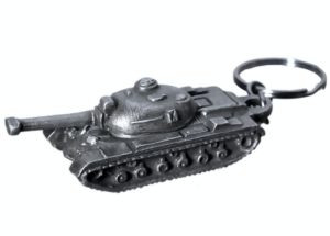Metalowy brelok z czołgiem Patton – hołd dla pancernych tradycji USA