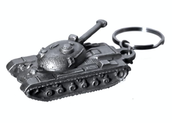 Metalowy Brelok Z Czołgiem Patton – Hołd Dla Pancernych Tradycji Usa - Obrazek 2