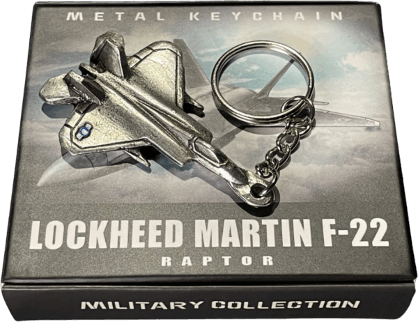 Brelok Metalowy F-22 Raptor – Amerykański Myśliwiec - Obrazek 3