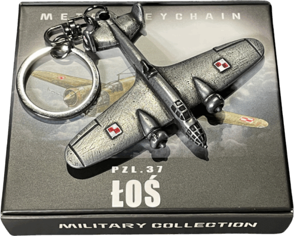 Brelok Metalowy Pzl.37 Łoś – Polski Bombowiec Z 1939 Roku - Obrazek 3