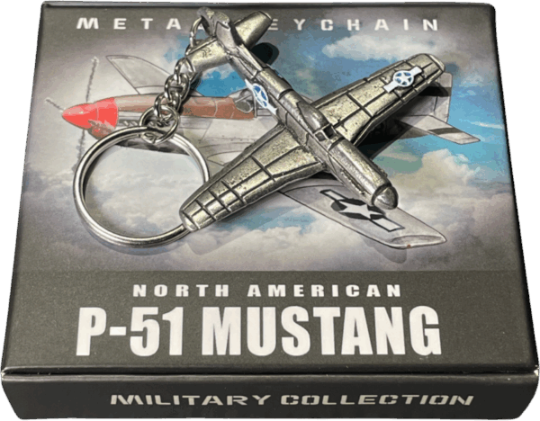 Brelok Metalowy P-51 Mustang – Legenda Drugiej Wojny Światowej - Obrazek 3